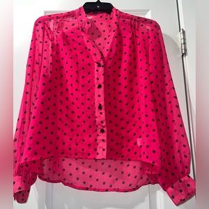 Poka Dot Button Down